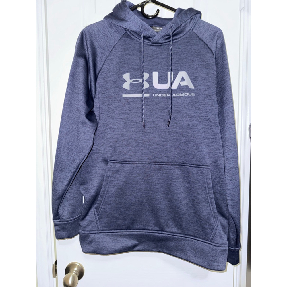 Men's Under Armour ColdGear Blue Grey Hoodie M